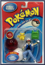 Pikachu #25 / Trainer Ash from Pokemon - Trainers - Deluxe manufactured by Hasbro [Front]