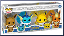 Eevee / Vaporeon / Jolteon / Flareon from Pokemon - Pop! Sets manufactured by Funko [Front]