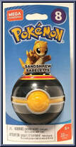 Sandshrew (Sabelette) from Pokemon - Poke Ball - Series  8 manufactured by Mega Brands [Front]