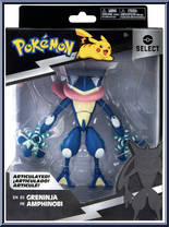 Greninja from Pokemon Select - Series 1 manufactured by Jazwares [Front]