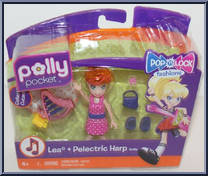 Lea + Pelectric Harp from Polly Pocket - Pop 'n Lock manufactured by Mattel [Front]