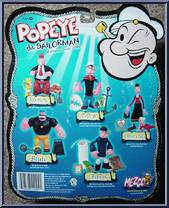 Bluto (with Weights) from Popeye - Series 1 manufactured by Mezco [Back]