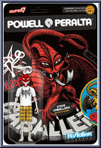 Steve Caballero (Dragon) from Powell-Peralta - ReAction Figures manufactured by Super7 [Front]