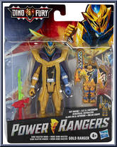 Gold Ranger (Dino Master Mode) from Power Rangers Dino Fury - Basic Series manufactured by Hasbro [Front]