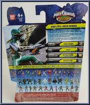 Green Ranger from Power Rangers Dino Super Charge - Dino Steel manufactured by Bandai [Back]