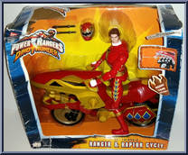 12" Triassic Ranger & Raptor Cycle Action Figure