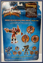 Black Quadro Super-Battlized Power Ranger from Power Rangers Dino Thunder - Quadro-Battlized manufactured by Bandai [Back]