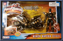Black Raptor Cycle from Power Rangers Dino Thunder - Cycles manufactured by Bandai [Front]