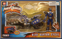 Blue Raptor Cycle from Power Rangers Dino Thunder - Cycles manufactured by Bandai [Front]