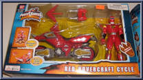 Red Hovercraft Cycle from Power Rangers Dino Thunder - Cycles manufactured by Bandai [Front]