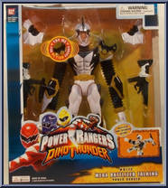 White Mega Battlied Talking Power Ranger Action Figure