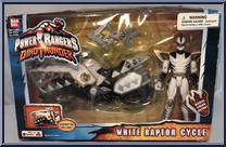 White Raptor Cycle from Power Rangers Dino Thunder - Cycles manufactured by Bandai [Front]