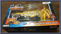 Yellow Raptor Cycle from Power Rangers Dino Thunder - Cycles manufactured by Bandai [Front]
