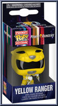 Yellow Ranger (30th Anniversary) from Power Rangers - Pop! Keychains manufactured by Funko [Front]