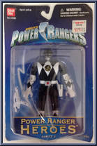 Auto Morphin Zack the Black Ranger from Power Rangers Heroes - Series  2 manufactured by Bandai [Front]