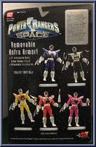 Yellow Astro Armor Ranger from Power Rangers in Space - Astro Armor manufactured by Bandai [Back]