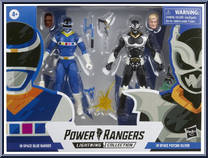 In Space Blue Ranger / In Space Psycho Silver from Power Rangers Lightning Collection - In Space manufactured by Hasbro [Front]