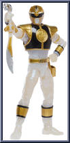 Mighty Morphin "Metallic" White Ranger from Power Rangers Lightning Collection - Mighty Morphin manufactured by Hasbro [Loose]