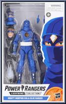 Mighty Morphin Ninja Blue Ranger from Power Rangers Lightning Collection - Mighty Morphin manufactured by Hasbro [Front]