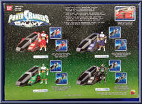 Green Galactic Speeder from Power Rangers Lost Galaxy - Galactic Speeders manufactured by Bandai [Back]