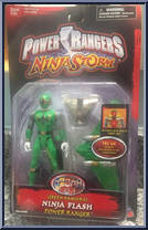 Green Samurai Ninja Flash Power Ranger from Power Rangers Ninja Storm - Basic Series manufactured by Bandai [Front]