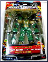 Green Samurai Warrior Triple Zord Morphin Power Ranger from Power Rangers Ninja Storm - Triple Zord manufactured by Bandai [Front]