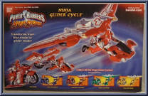 Red Wind Ninja Glider Cycle from Power Rangers Ninja Storm - Cycles manufactured by Bandai [Back]