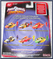 Thunder Megazord Action Racer from Power Rangers Ninja Storm - Action Racers manufactured by Bandai [Back]