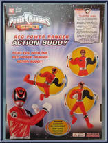 Red Power Ranger Action Buddy from Power Rangers SPD - Action Buddies manufactured by Bandai [Back]