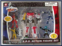 S.P.D. Action Figure Set from Power Rangers SPD - Mini Figures manufactured by Bandai [Front]