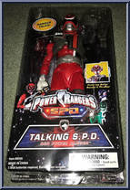 Talking S.P.D. Red Power Ranger from Power Rangers SPD - 12" Talking manufactured by Bandai [Front]