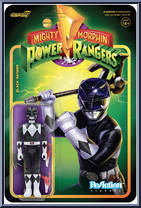 Black Ranger from Power Rangers - ReAction Figures manufactured by Super7 [Front]
