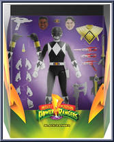 Black Ranger from Power Rangers - Ultimate manufactured by Super7 [Front]