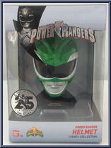 Green Ranger Helmet from Power Rangers Super Ninja Steel - Legacy Collection manufactured by Bandai [Front]