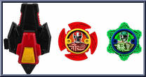 Red Ranger Pack from Power Rangers Super Ninja Steel - Ninja Power Stars manufactured by Bandai [Loose]