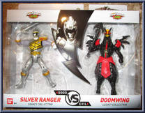 Silver Ranger vs. Doomwing from Power Rangers Super Ninja Steel - Legacy Collection manufactured by Bandai [Front]