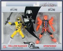 Yellow Ranger vs. Spinferno from Power Rangers Super Ninja Steel - Legacy Collection manufactured by Bandai [Front]