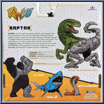 Raptar from RAW 10 - Basic Series manufactured by McFarlane [Back]