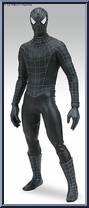 Spider-Man (Black Suit) from Real Action Heroes - Spider-Man 3 - The Movie manufactured by Medicom [Loose]