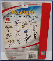Brett Favre (Green Bay Packers) from Re-Plays - NFL - Series III manufactured by Gracelyn Toys [Back]