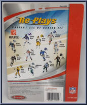 Ray Lewis (Baltimore Ravens) from Re-Plays - NFL - Series I manufactured by Gracelyn Toys [Back]