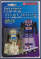 Police Car from Robo Machine - Carded manufactured by Bandai [Front]