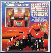 Robot Winch Truck from Robo Machine - Boxed manufactured by Bandai [Front]
