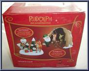 Family Cave (Green Skinny Santa) from Rudolph - PVC Boxed Sets manufactured by Forever Fun [Back]