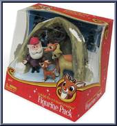 Family Cave (Red Skinny Santa) from Rudolph - PVC Boxed Sets manufactured by Forever Fun [Front]