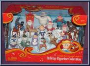 Holiday Figurine Collection (Red Santa Throne) (20 Piece) from Rudolph - PVC Collections manufactured by Forever Fun [Front]