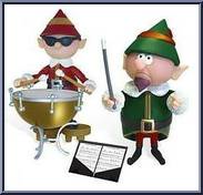 Musicians: Boy Elf Kettle Drums & Boss Elf Wand Action Figure