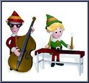 Musicians: Tall Elf Bass & Hermey Xylophone Action Figure