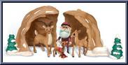 Rudolph's Family Cave (Skinny Santa) Action Figure