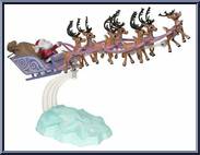 Santa's Musical Sleigh (Lavender Sleigh) (White Box) Action Figure